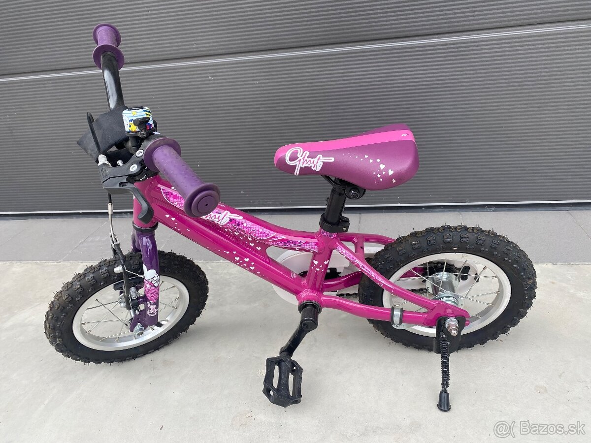 Detsky bicykel Ghost Powerkid 12 Pink-violet