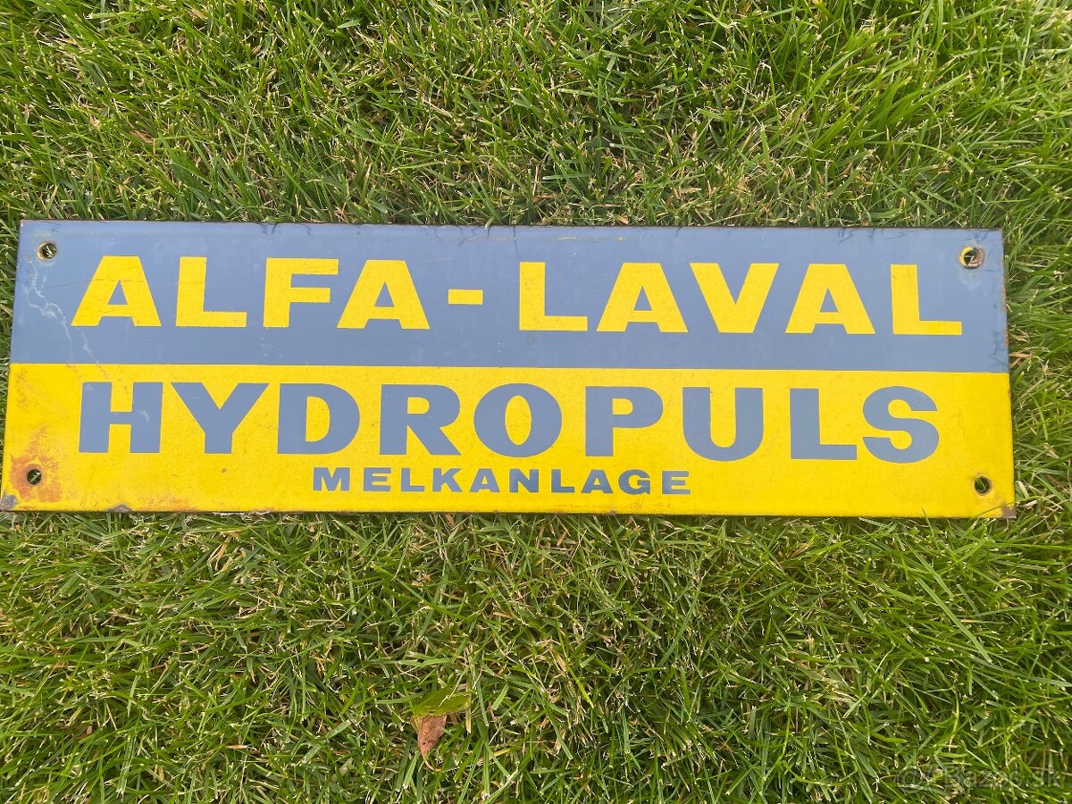 stará smaltova cedula ALFA -LAVAL