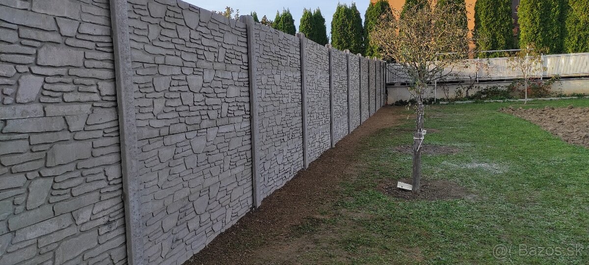 Betónový plot-koncoročná akcia