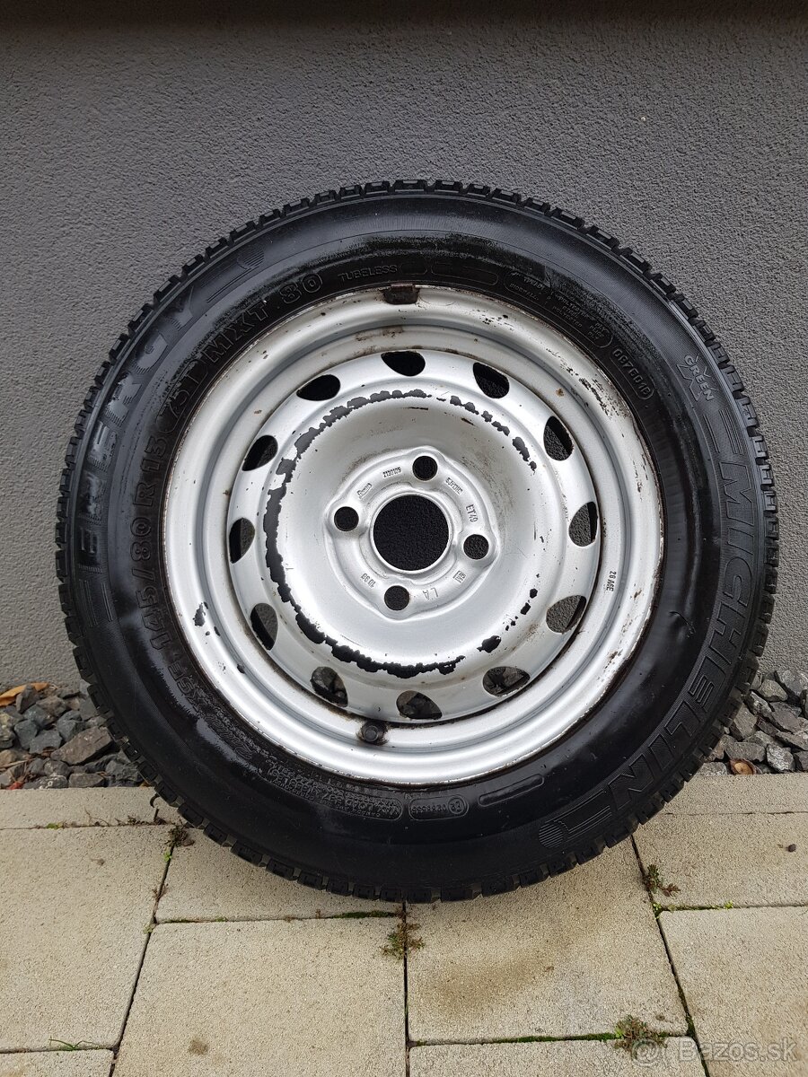 Rezerva OPEL 4x100 na pneu MICHELIN 145/80 R13