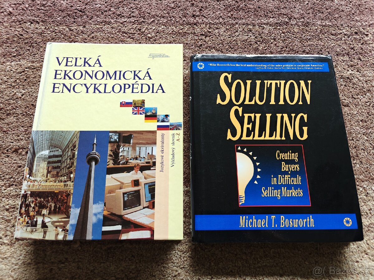 Knihy veľká ekonomická encyklopédia a solution selling