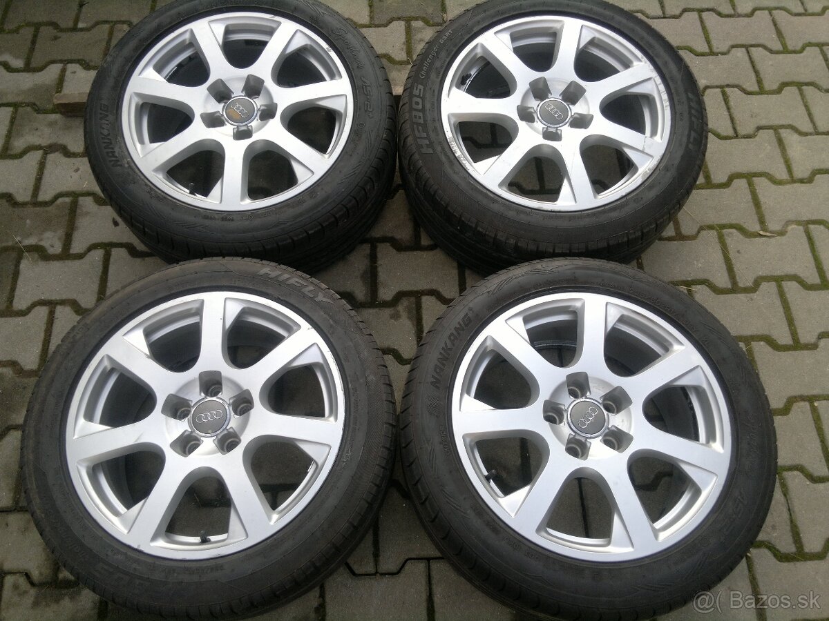 Elektrony Audi A4 5x112 r17, letné pneu. 225/50 r17
