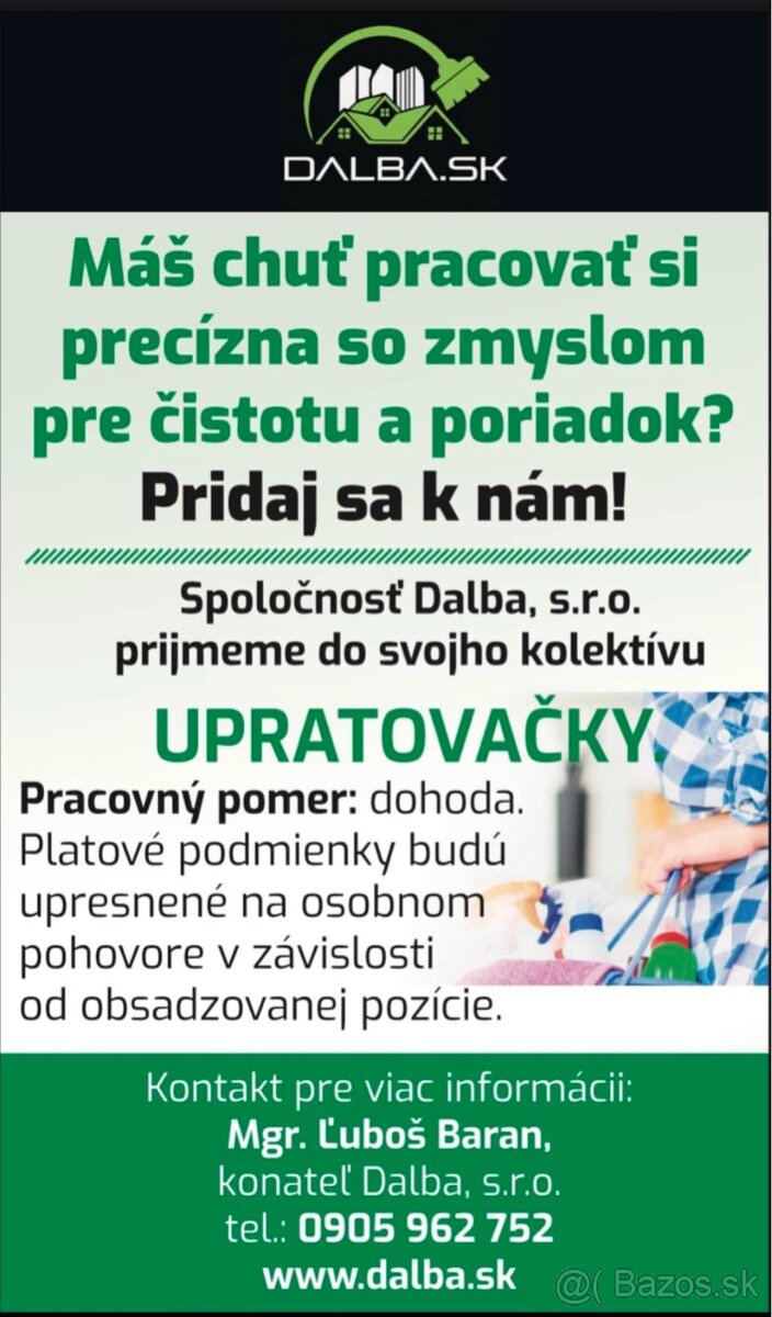 Upratovanie kancelárií