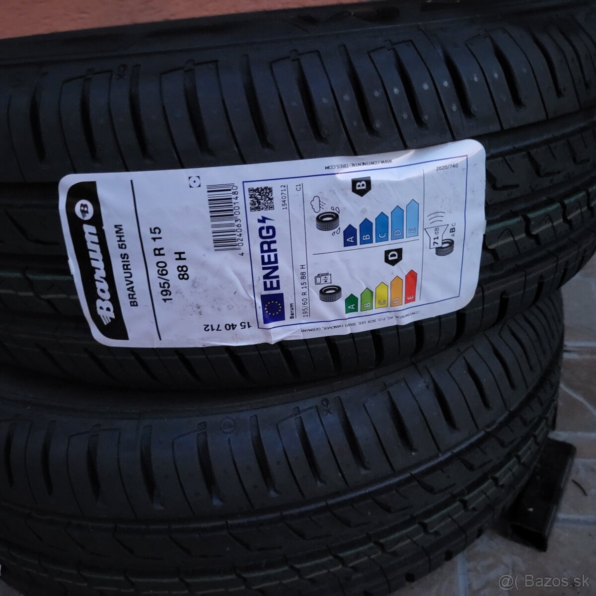 predám 2ks pneu 195/60r15