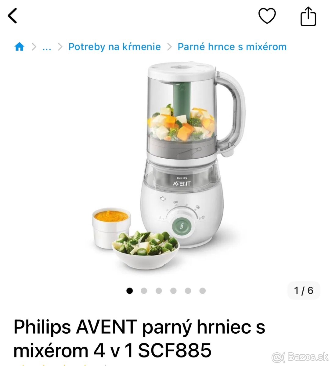 Philips avent parny hrniec