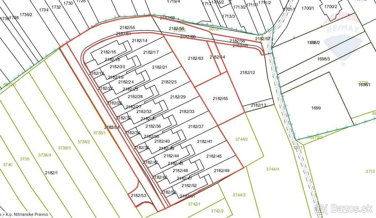 Slnečné stavebné pozemky - 4078 m2 - Nitrianske Pravno