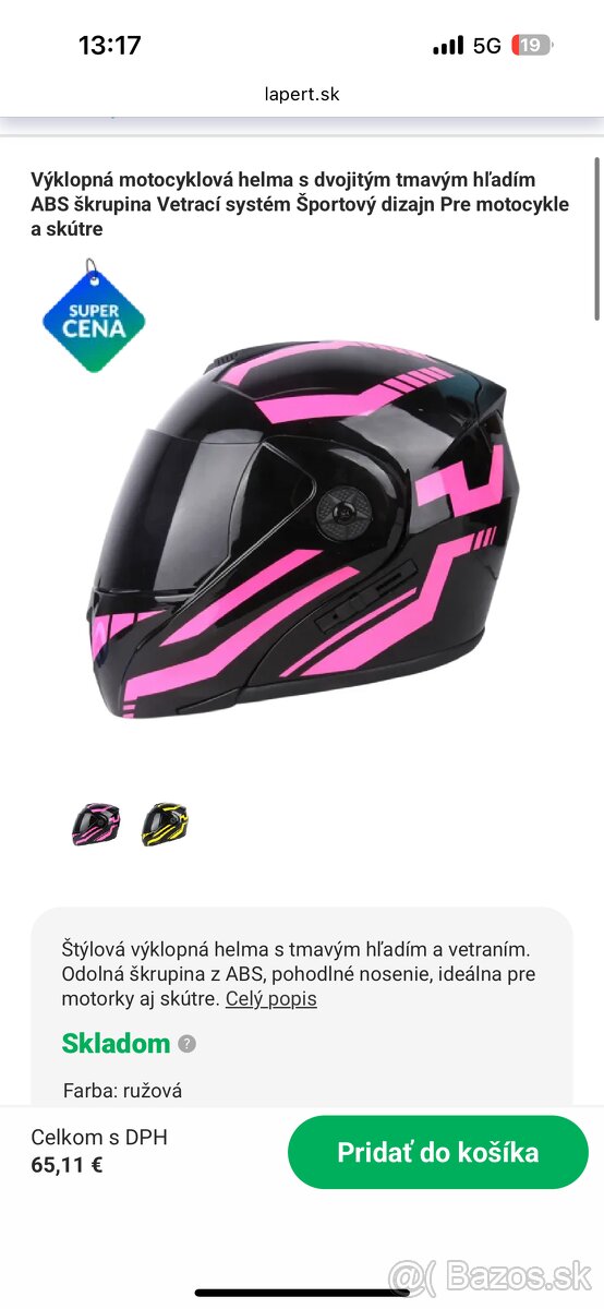 Nová Prilba na motorku/skuter