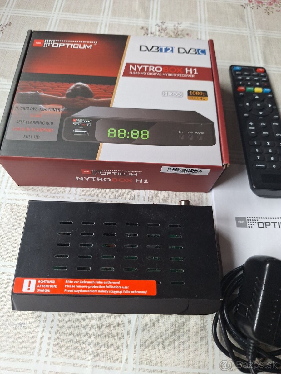 Predam tuner DVB T2 DVB C OPTICUM NYTRO BOX H1