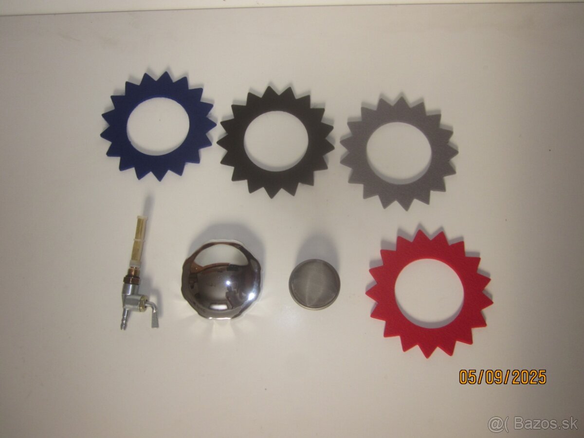 Jawa ČZ víčko kohút sitko filc nádrže