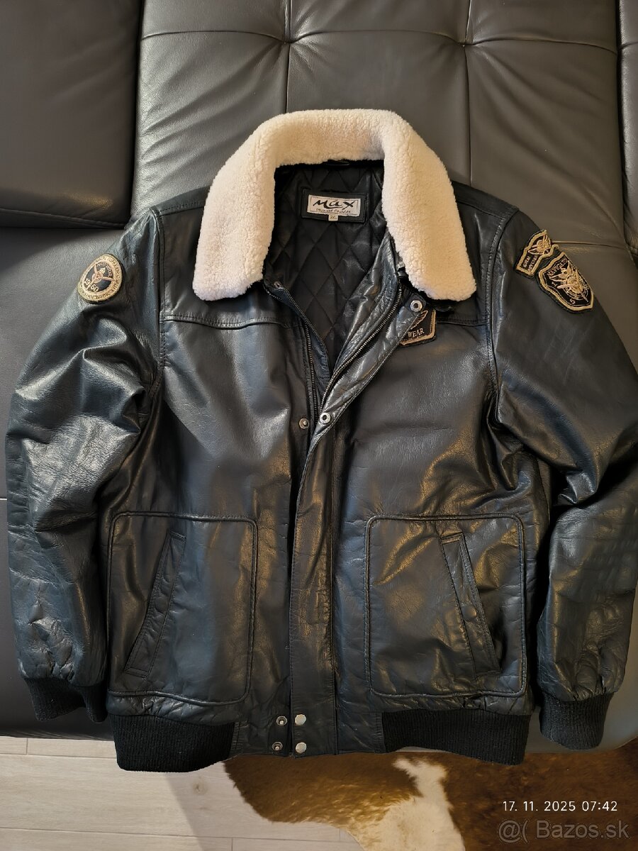 Kožená bunda pánska- rezervované