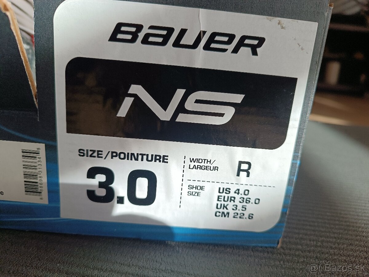 Predám hokejové korčule Bauer ns veľkosť 36