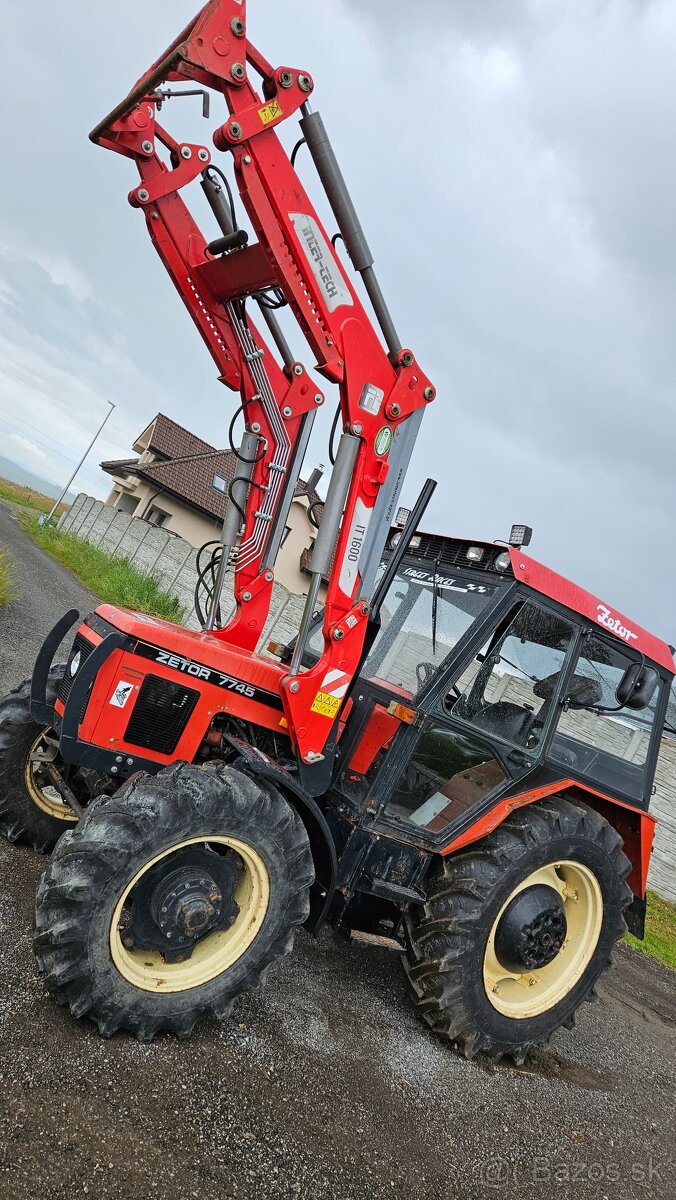 Zetor 7745 s tp( čeelny naakladacc)