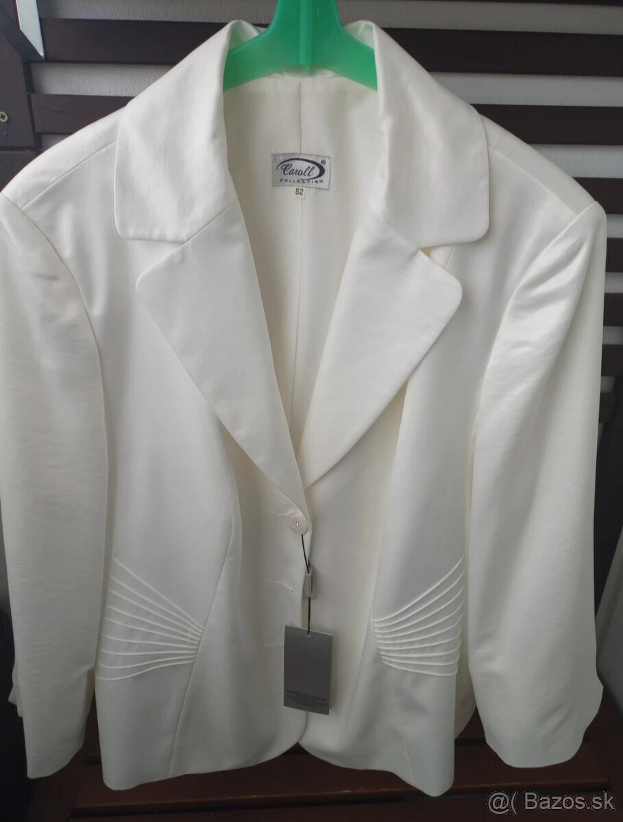 Biele dámske sako