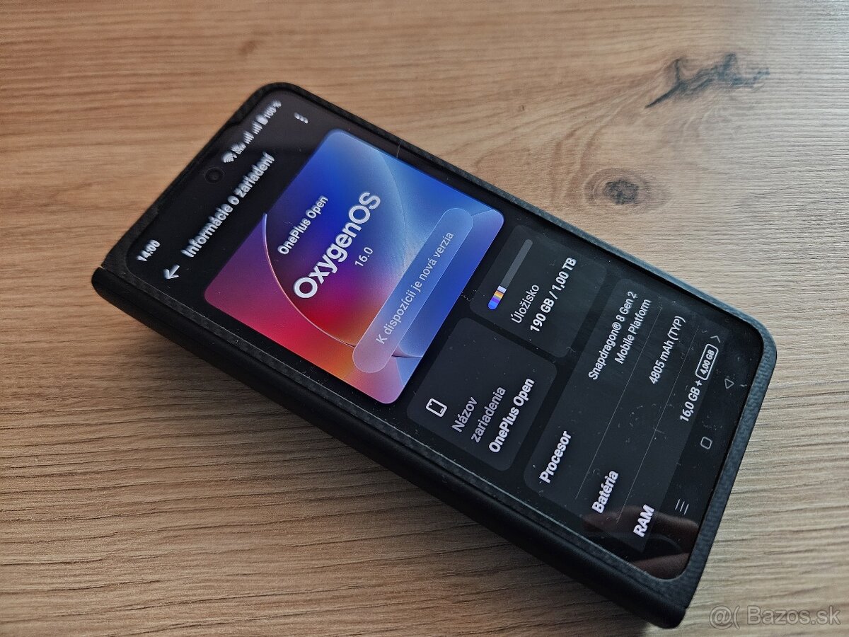 OnePlus Open 16 GB/1 TB, tehlovo červený