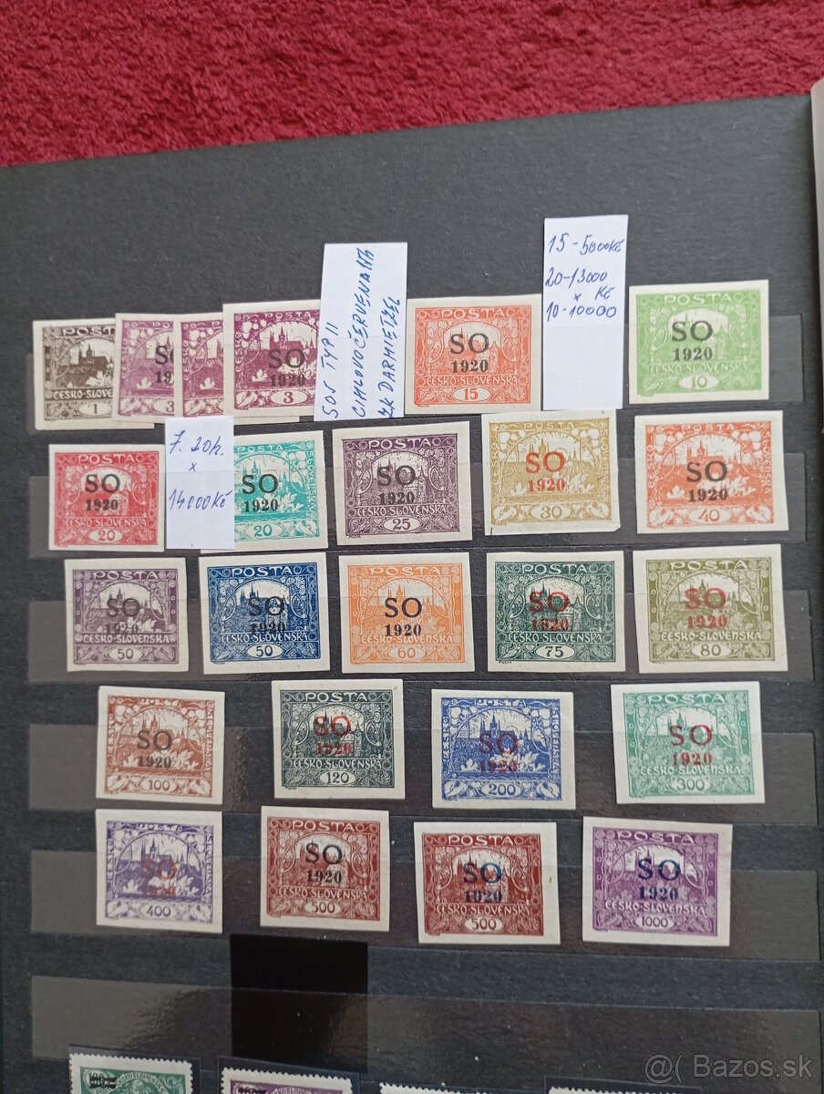 Známky Hradčany SO 1920