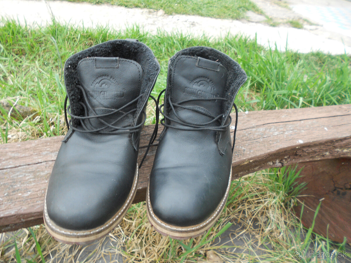 Predám kožené topánky zn.John Garfield,hnedé topánky,botasky