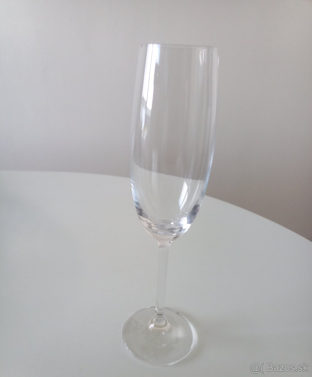 Bohemia Crystal Poháre na šampanské Natalie 190ml set 6ks