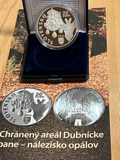 Predaj SR 20 EUR Dubnické bane proof 2014