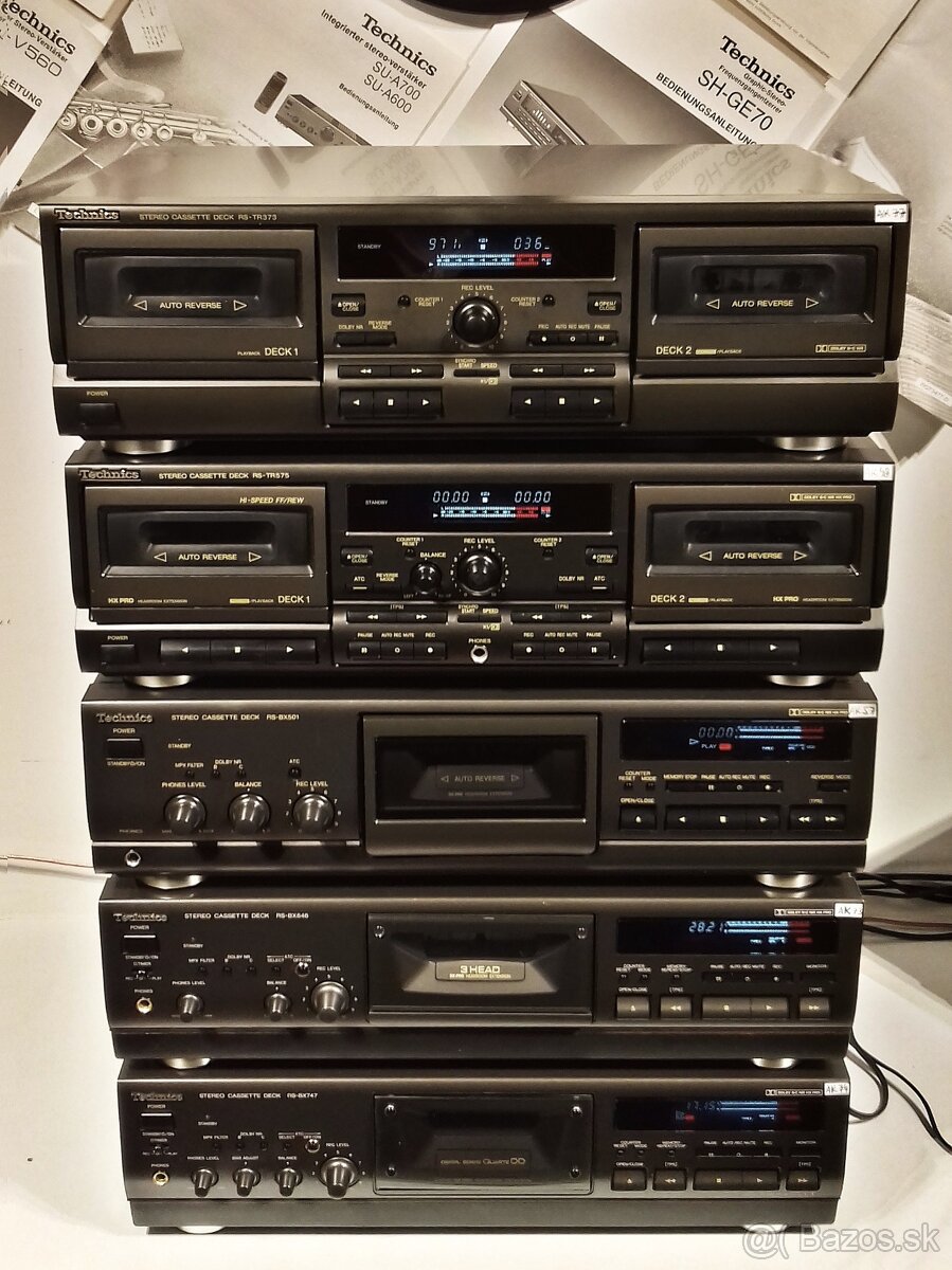 SERIA 5x tape deck TECHNICS, dolby system B,C, HX PRO = Ka2