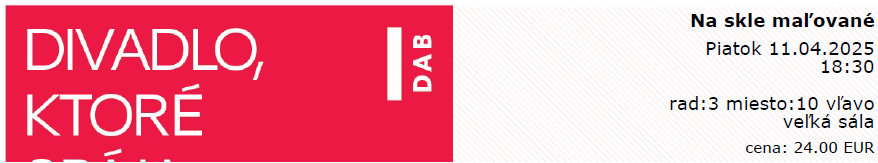 🌟 Na skle maľované - 2 lístky, nekonečný zážitok DAB NR