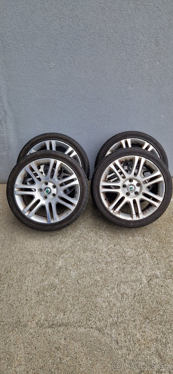 THEMISTO SKODA SUPERB ALU DISKY 225/40 R18 5x112 7,5j ET46.