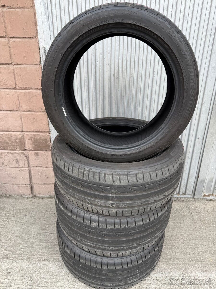 Letne pneumatiky BRIDGESTONE dvojrozmer 245/45 +275/40 R19