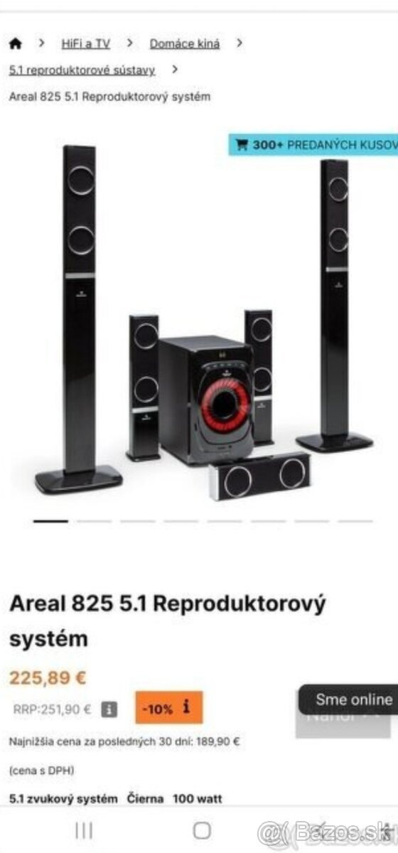 Areal 825 5.1 Reproduktorový systém