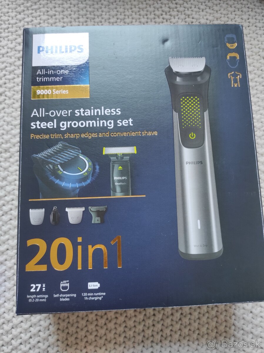 Holiaci strojček Philips series 9000+ oné blade