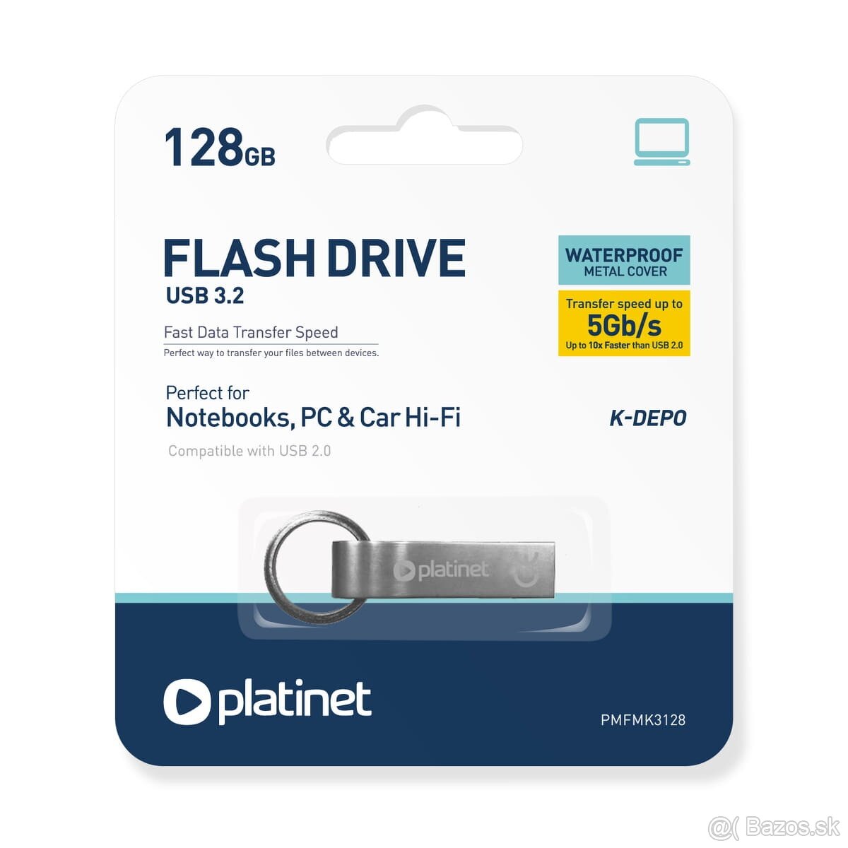 Predám úplne nový nerozbalený celokovový 128 GB USB kľúč Pla