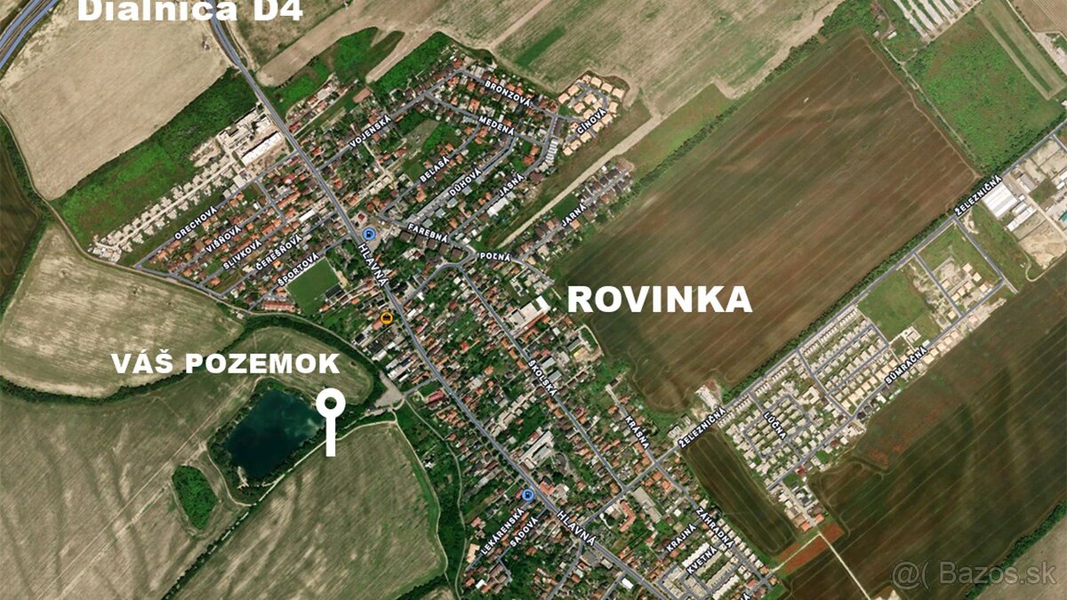 PREDAJ, investičný pozemok v obci Rovinka