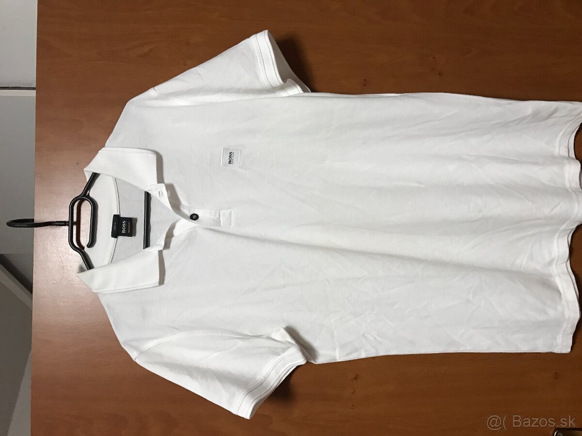 HUGO BOSS originál white pánske polotricko L/XL