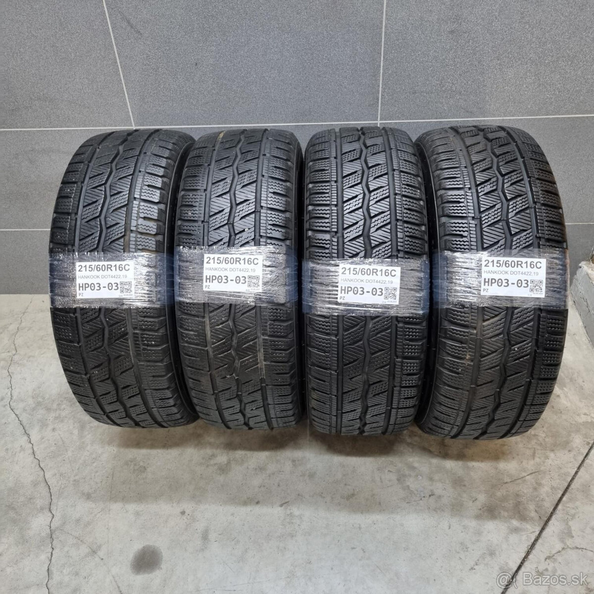 Dodávkové zimné 215/60 R16C HANKOOK DOT4422,19