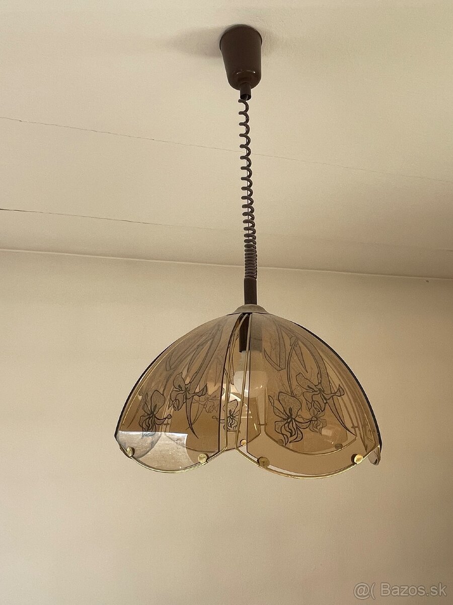Sklenená lampa luster svietidlo