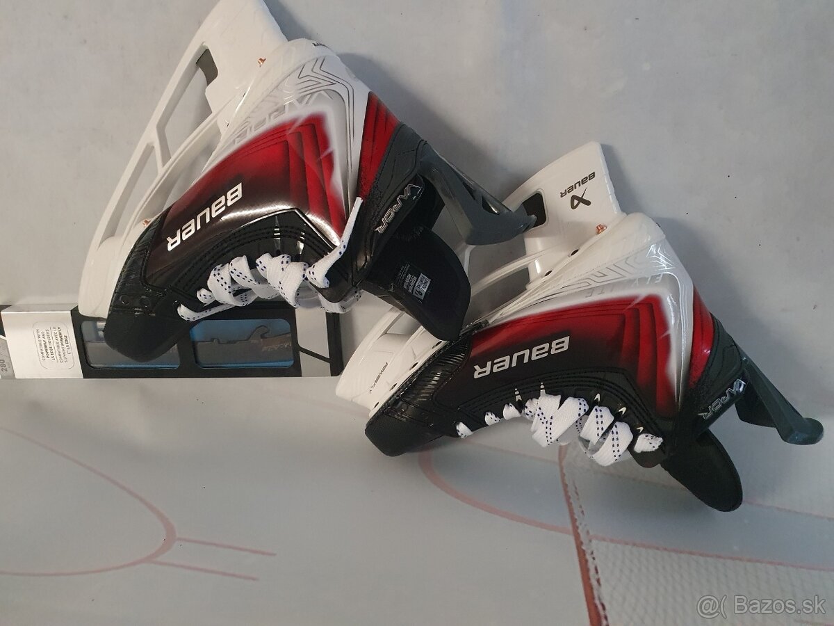 korčule BAUER VAPOR FLYLITE - v červenej farbe 9,5 fit2 NOVE