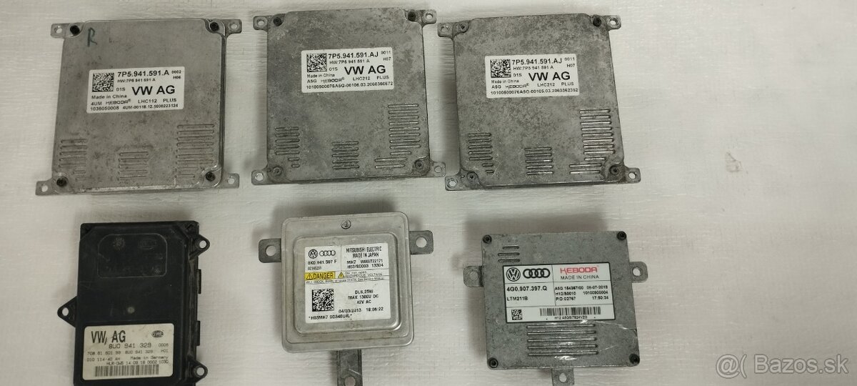 riadiace jednotky LED svetiel a XENONOV VW Group