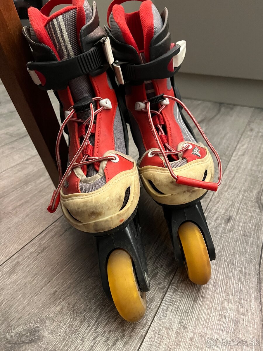 Detské inline korčule Decathlon veľ. EU 32-34