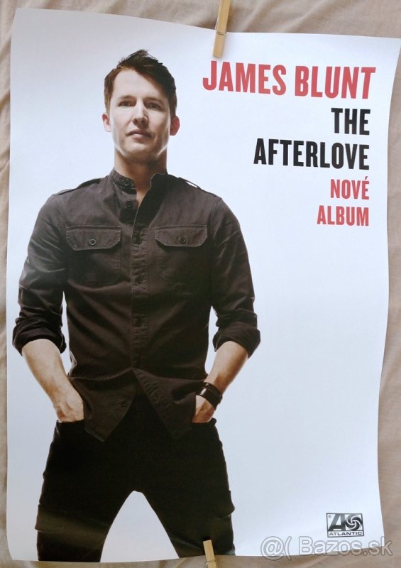 Plagát James Blunt k novému albumu The Afterlove