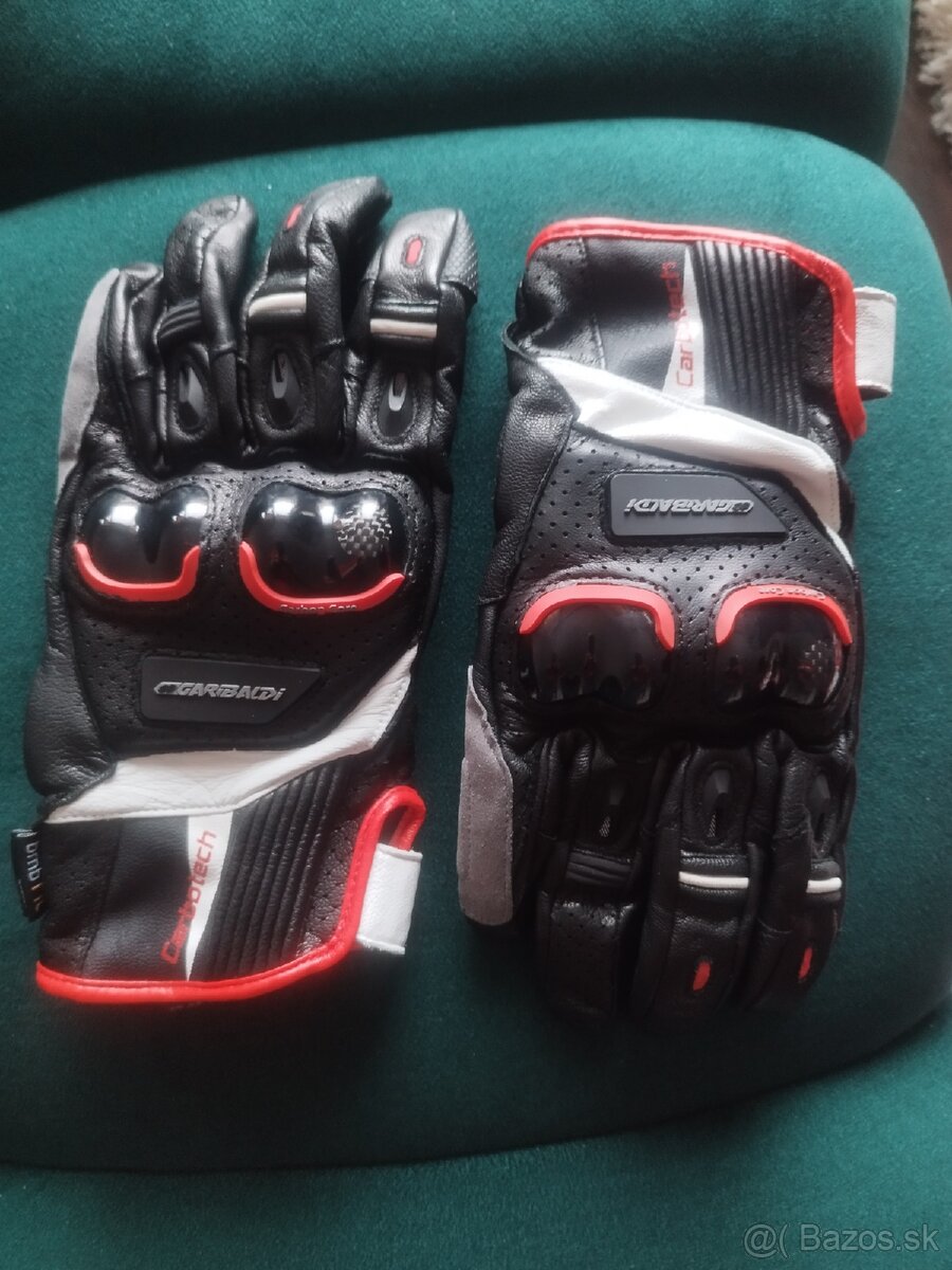 Rukavice Garibaldi CARBOTECH Black and red