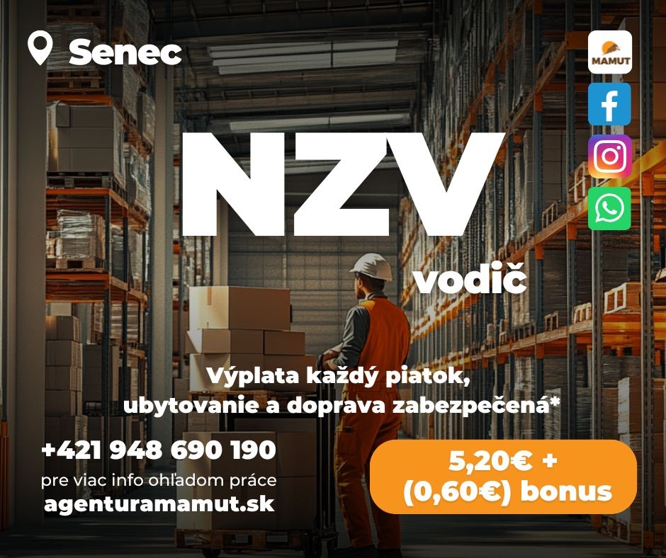 Pridajte sa k nášmu tímu ako vodič NZV
