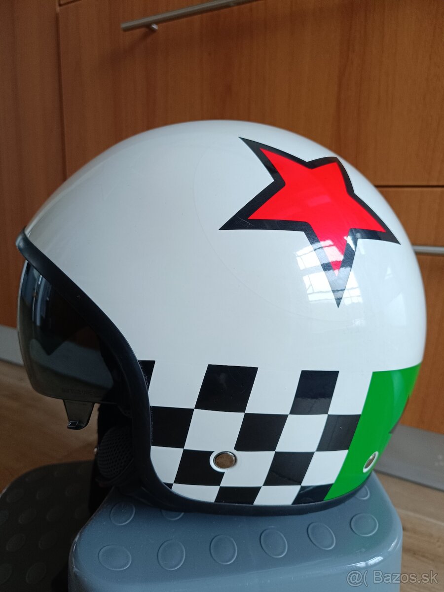 Helma so slnečnou clonou W-TEC - biela, Veľkosť XL/61 cm