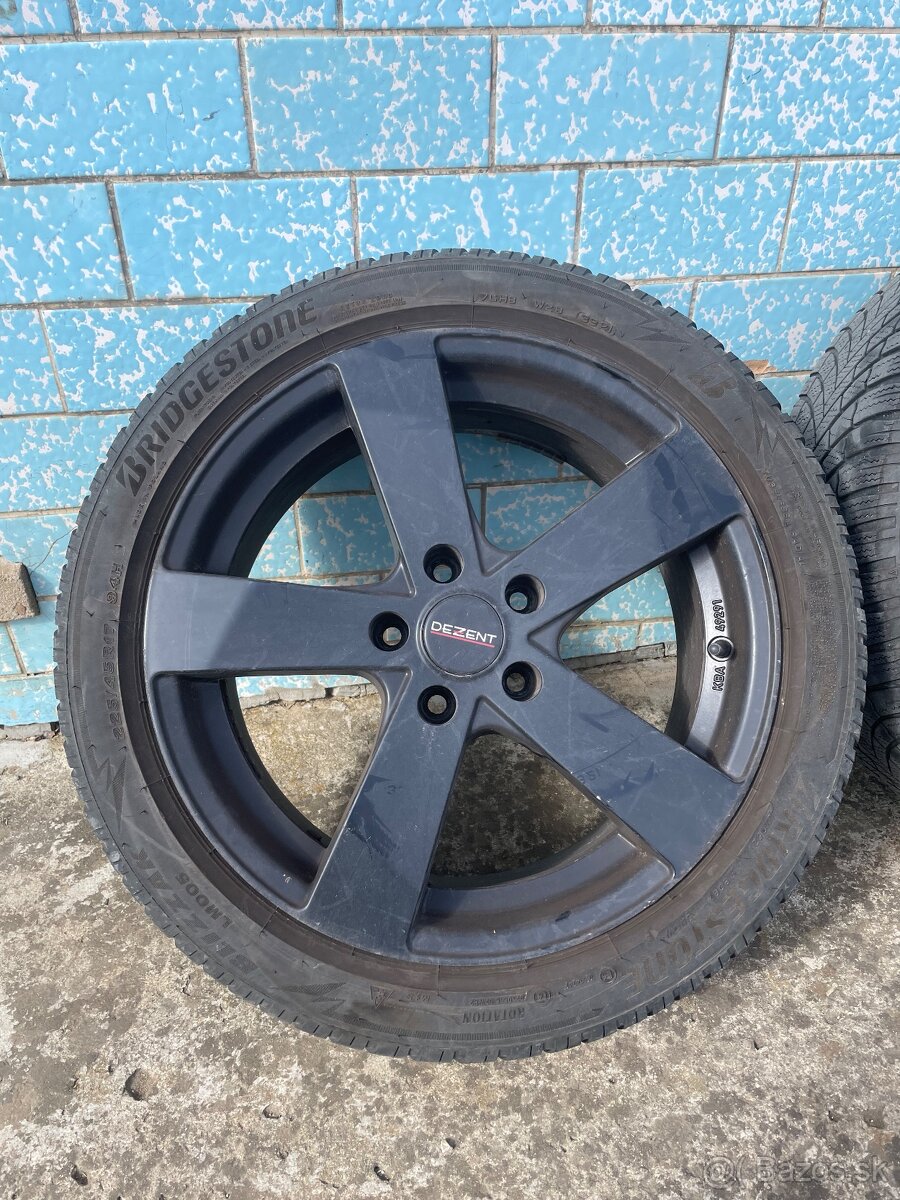 Predám komplet 225x45 R17 zimné pneu s hliníkovými diskami