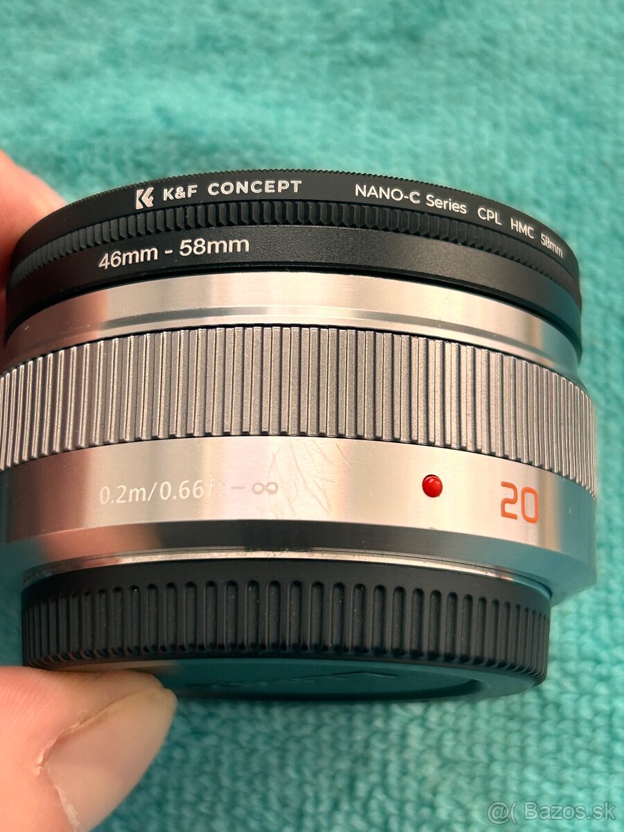 Lumix 20mm F1.7 + Filter