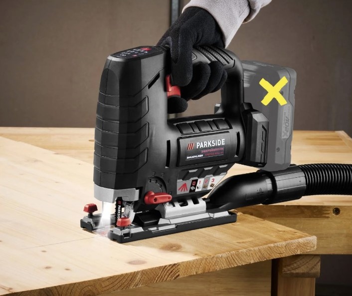 PARKSIDE PERFORMANCE® Aku priamočiara píla PPSTDA 20-Li A1