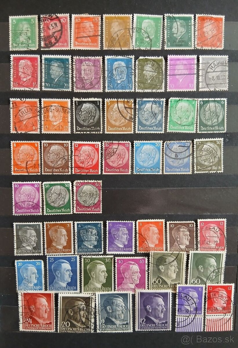 známky nemecka deutsches reich