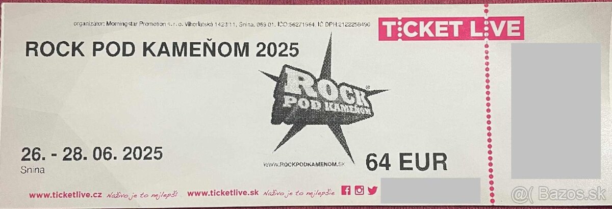 Rock pod kameňom