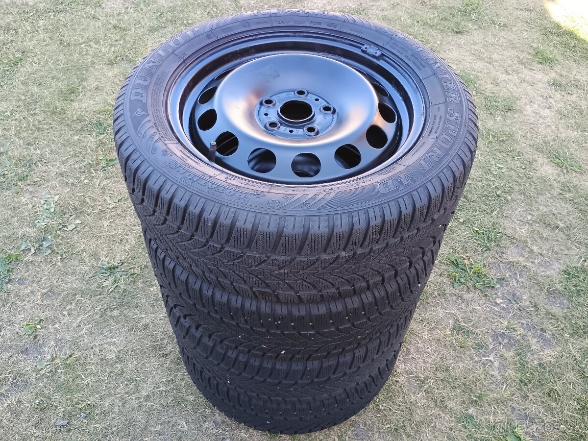 Sada kolies Škoda Octavia 3, plechové disky +pneu 205/55 R16