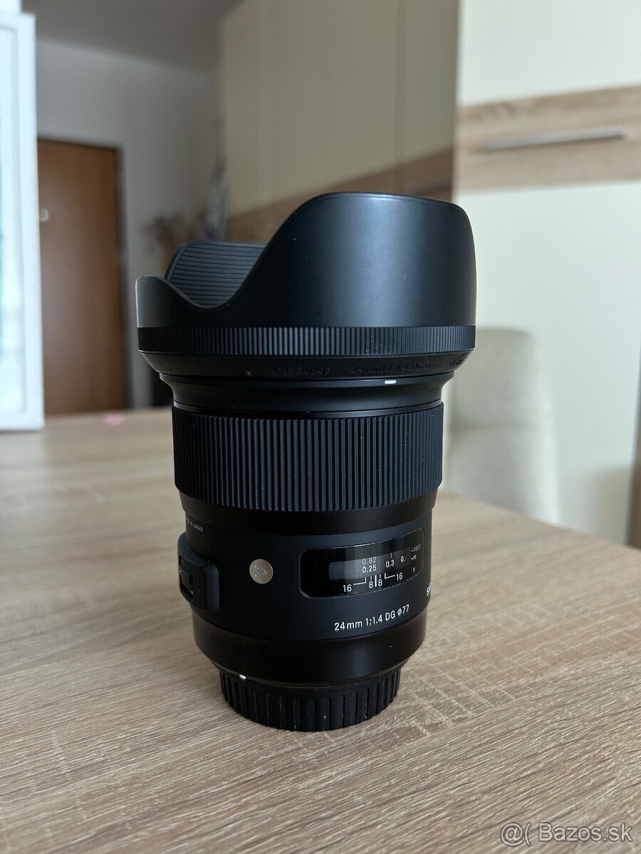 Predám objektív Sigma 24mm f1.4 pre CANON