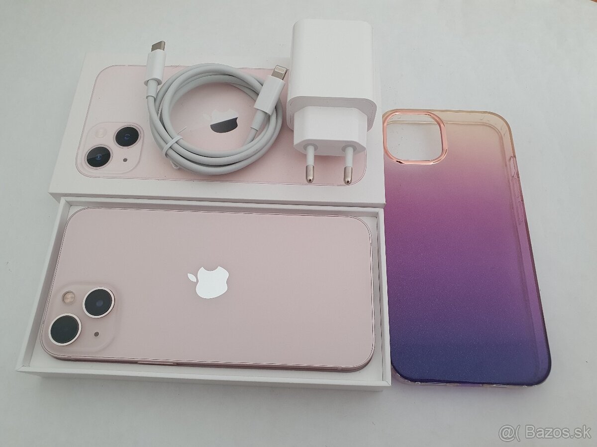 iPhone 13 256GB 100% kapacita batérie RUŽOVÝ