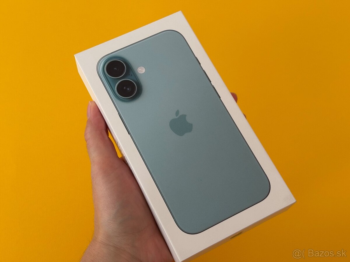Nový Neaktivovaný iPhone 16 256GB Teal + Záruka