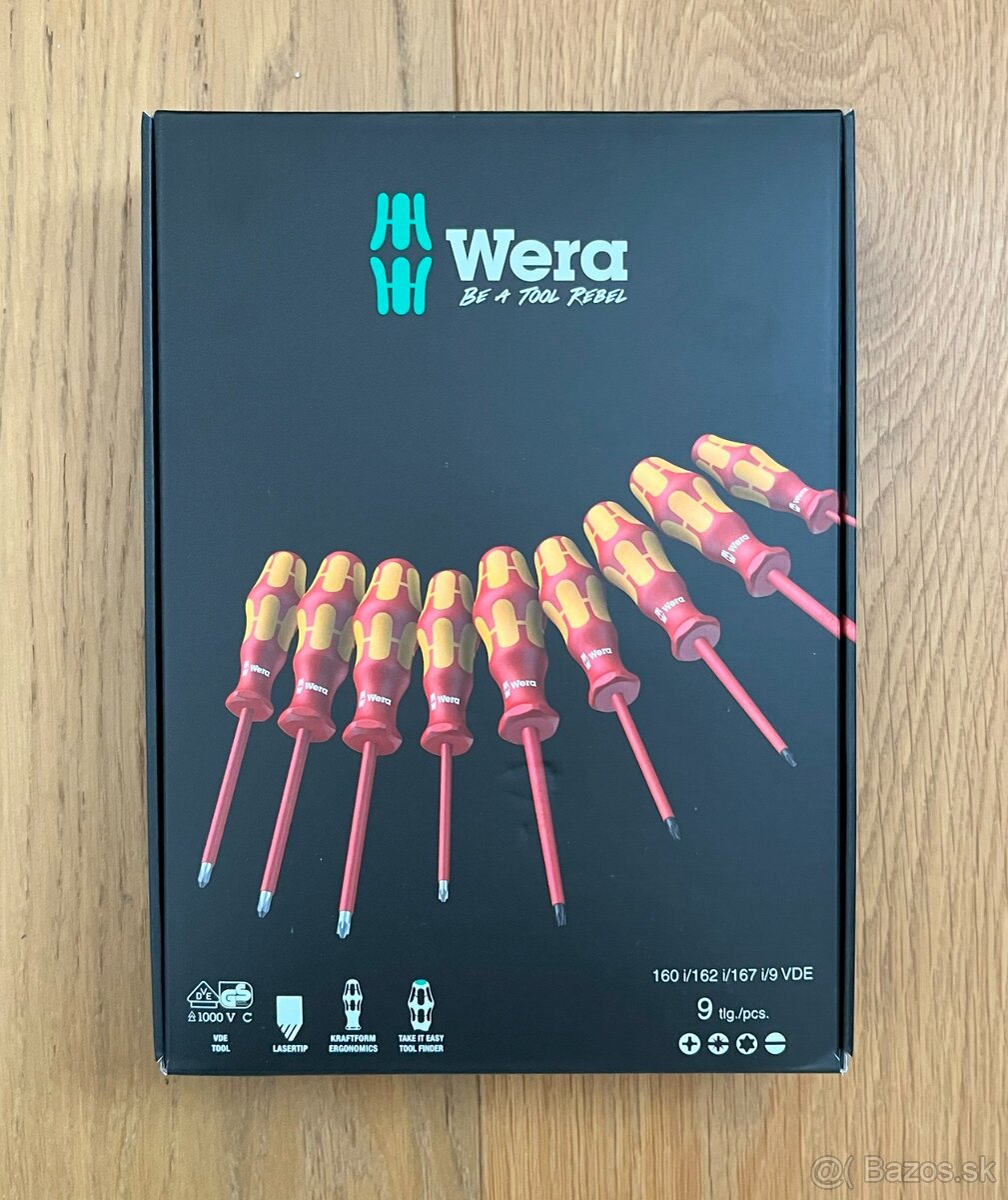 Wera 9 dielna sada šrubovákov VDE - 05133355001